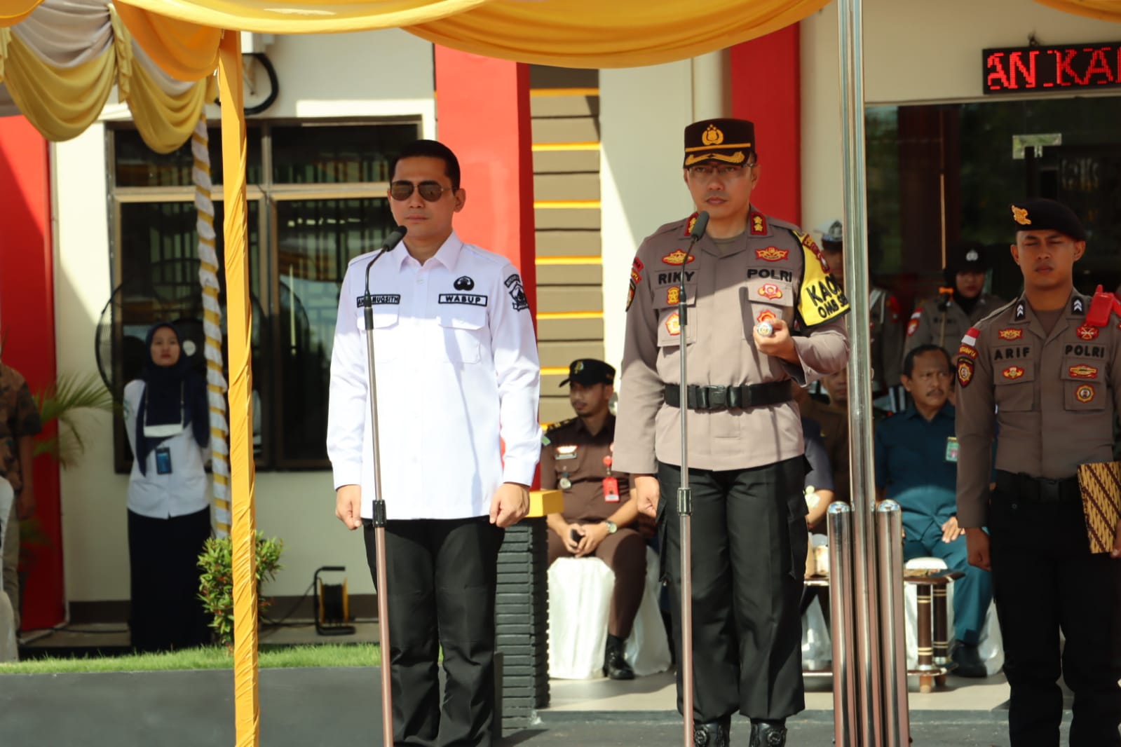 Wakil Bupati Bintan dan Kapolres Bintan Pimpin Apel Gelar Pasukan Operasi Ketupat Seligi 2024