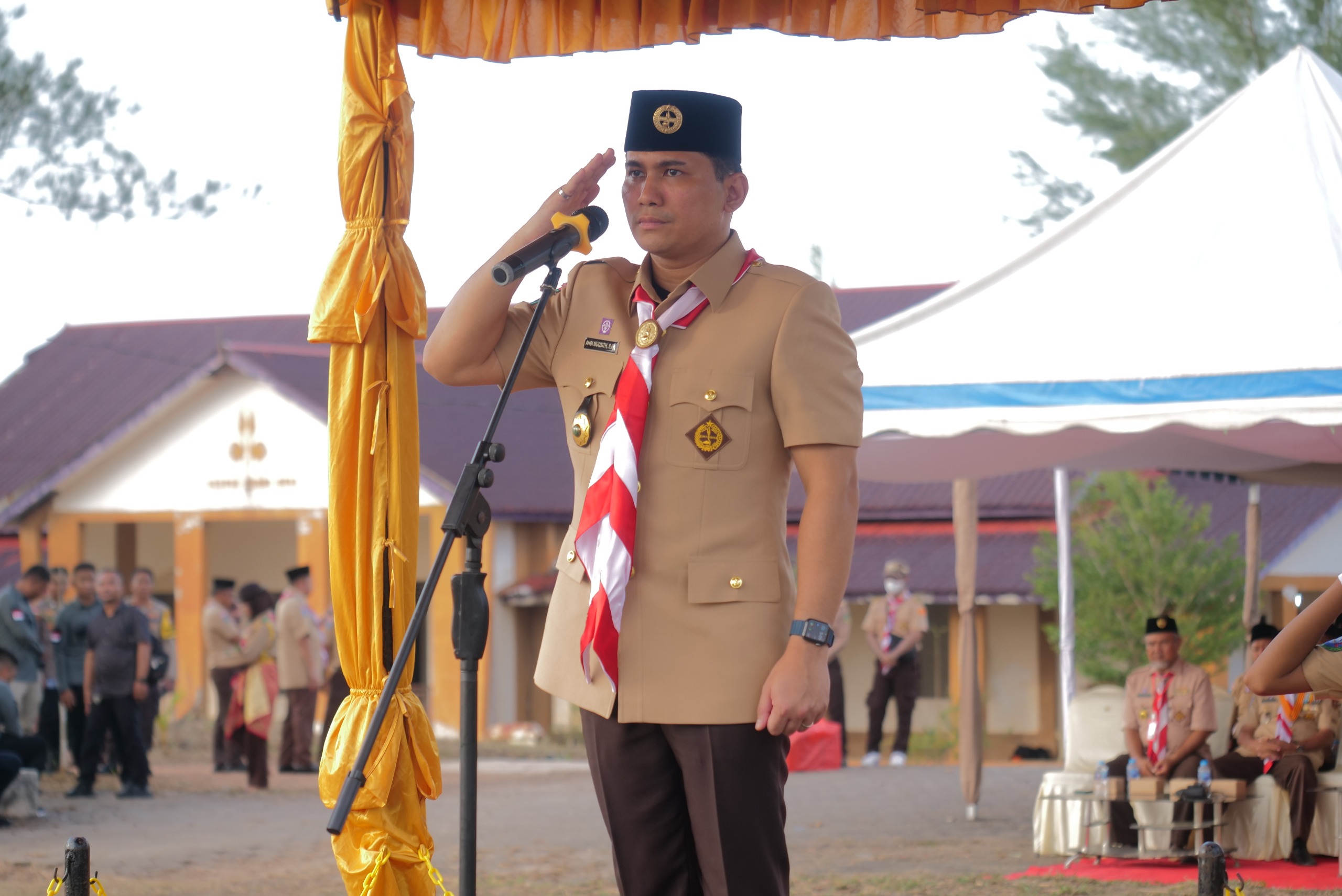 Wabup Osit Beri Semangat Bagi Praja Muda Karana di Bintan