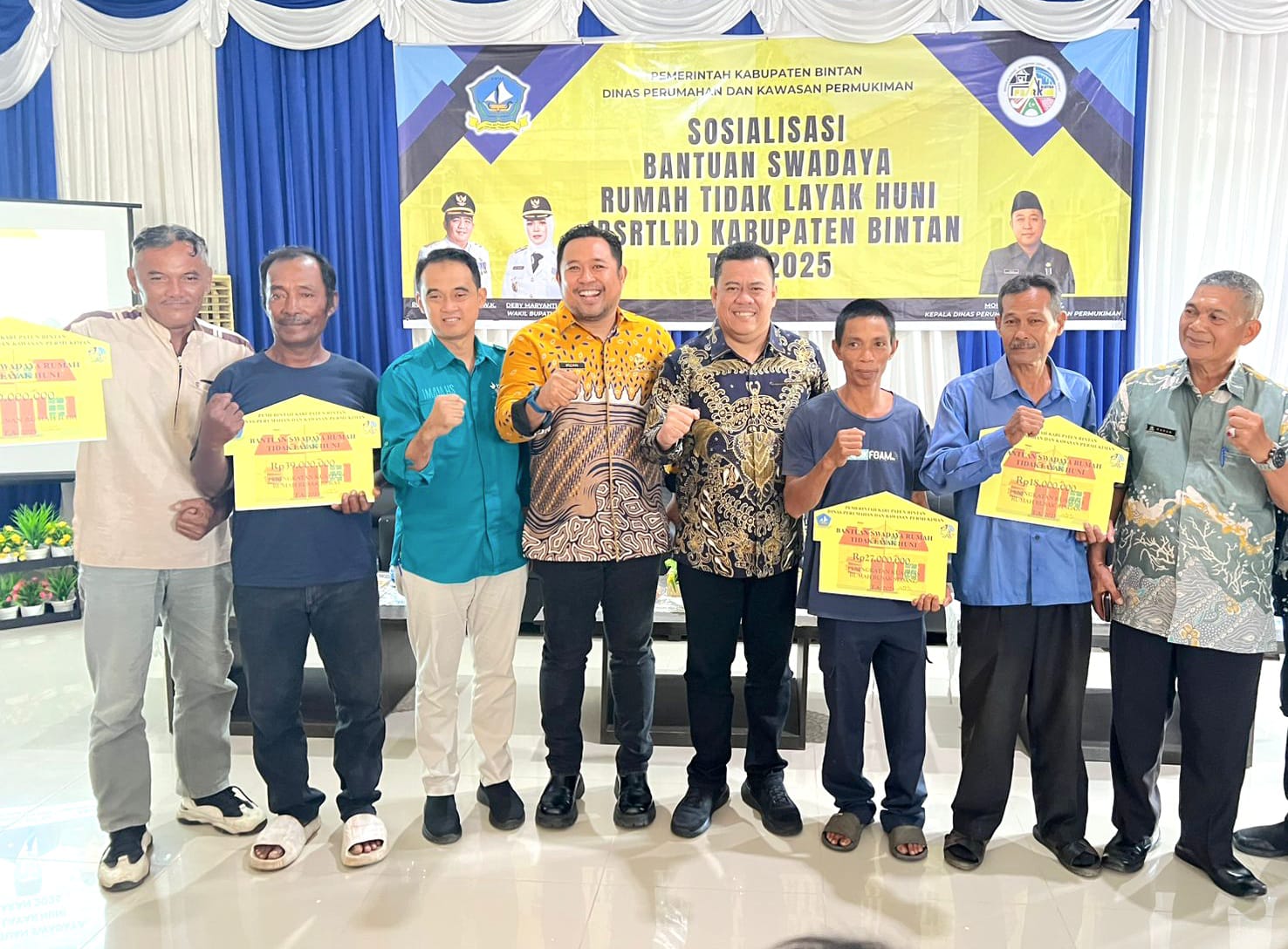 Kucurkan Anggaran Rp. 1,47 Miliar, Bantuan Swadaya RTLH Sasar 41 Unit Rumah di Bintan