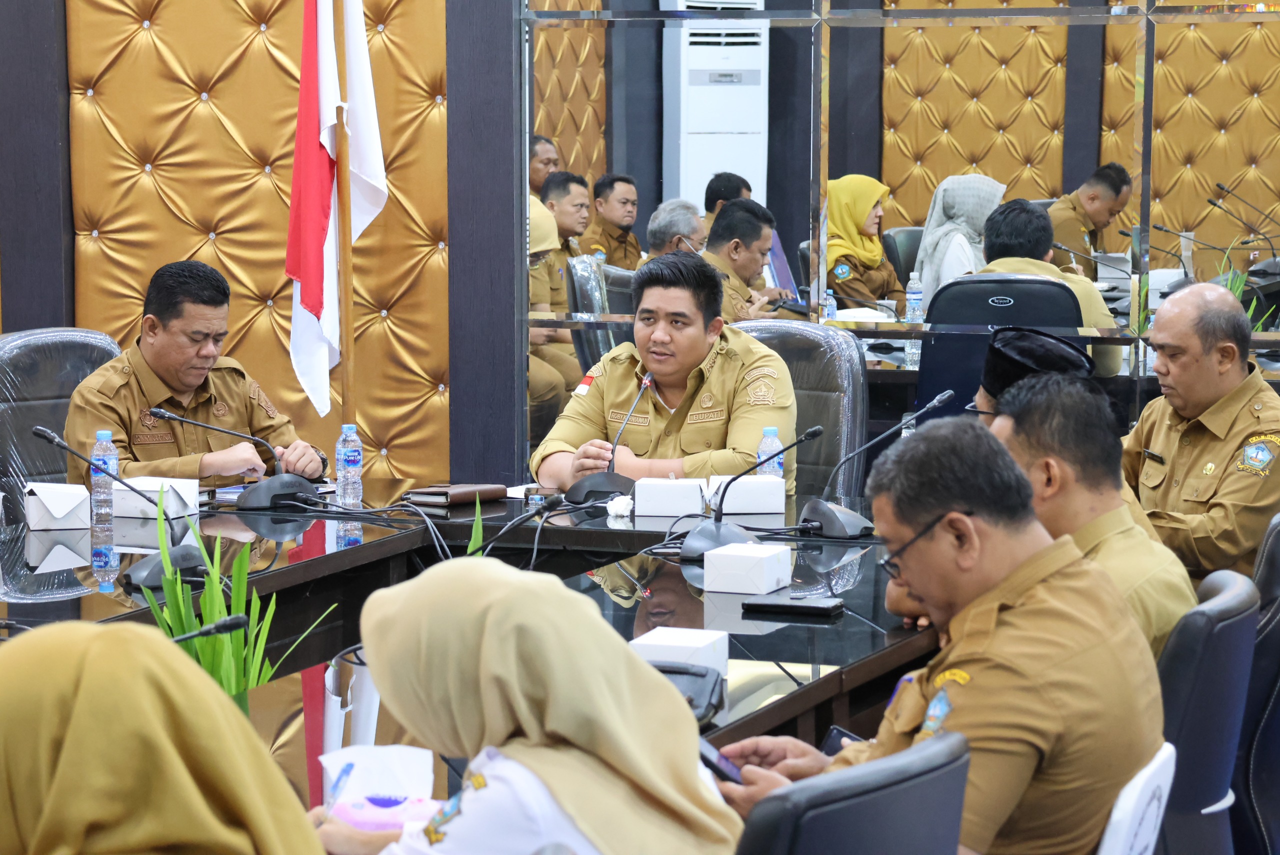 Bupati Roby Ikuti Zoom Meeting Bersama Mendagri, Bahas Program MBG dan Percepatan Penurunan TBC