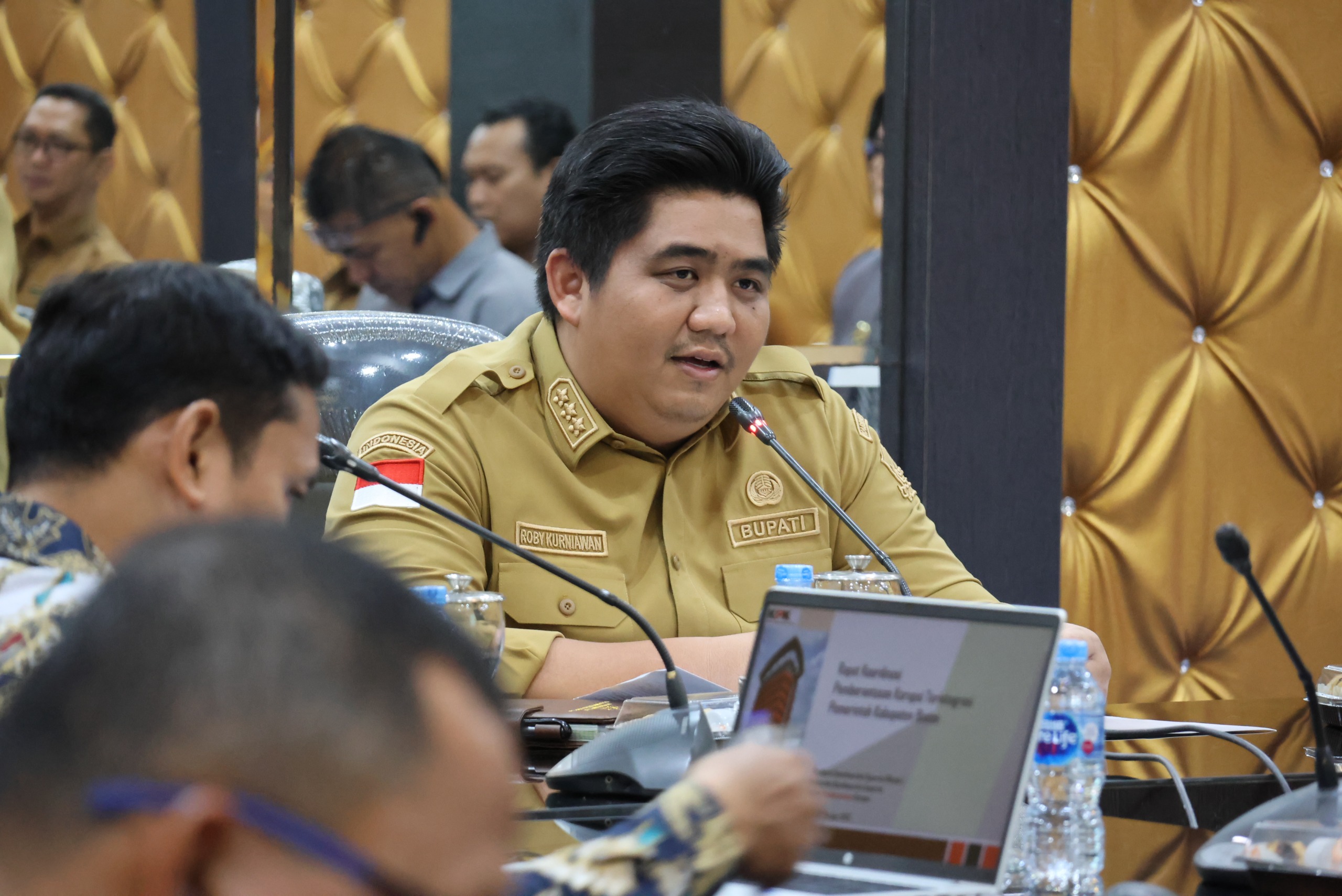 Roby Sampaikan Komitmen Pemkab Bintan dalam Rapat Koordinasi dan Evaluasi MCSP 2025