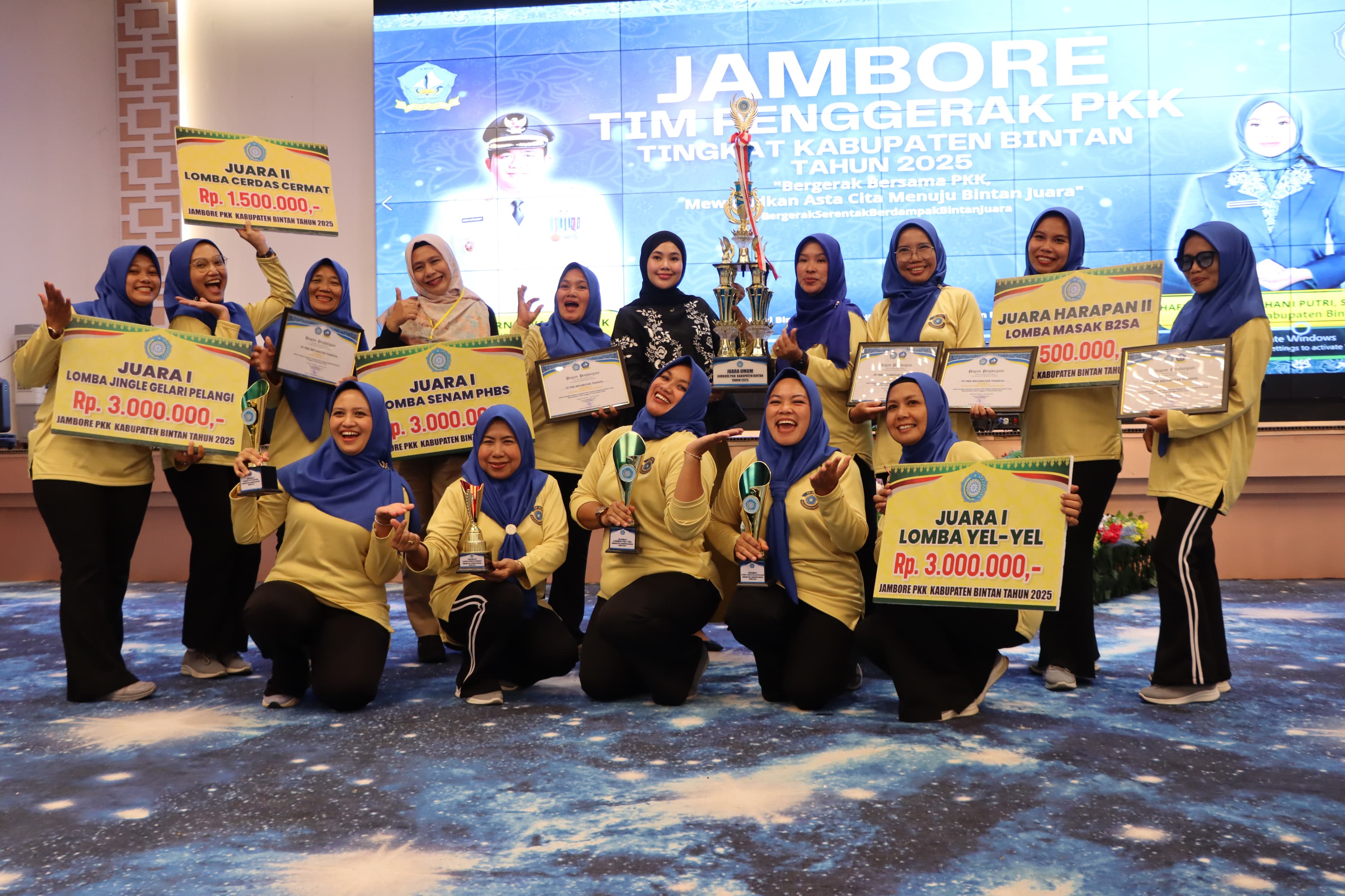 Jambore PKK Bintan 2025 Resmi Ditutup, Kecamatan Toapaya Raih Juara Umum