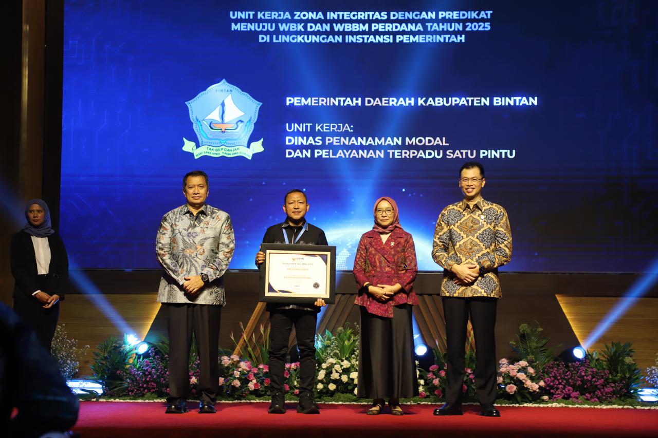 Bintan Raih Predikat WBK pada SAKIP dan ZI Awards Kementerian PANRB RI