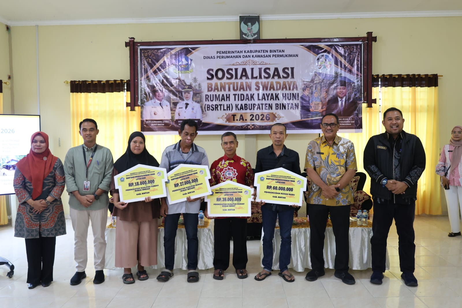 Pemkab Bintan Sosialisasikan Program BSRTLH 2026, 44 Unit Rumah Siap Direhabilitasi